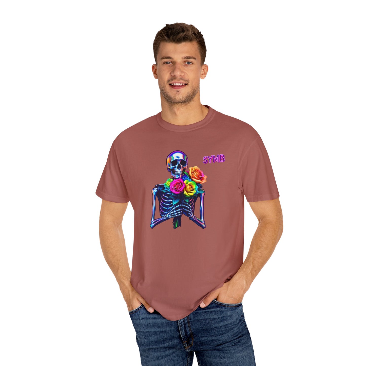 Skeleton Multi-Color Bouquet T-Shirt