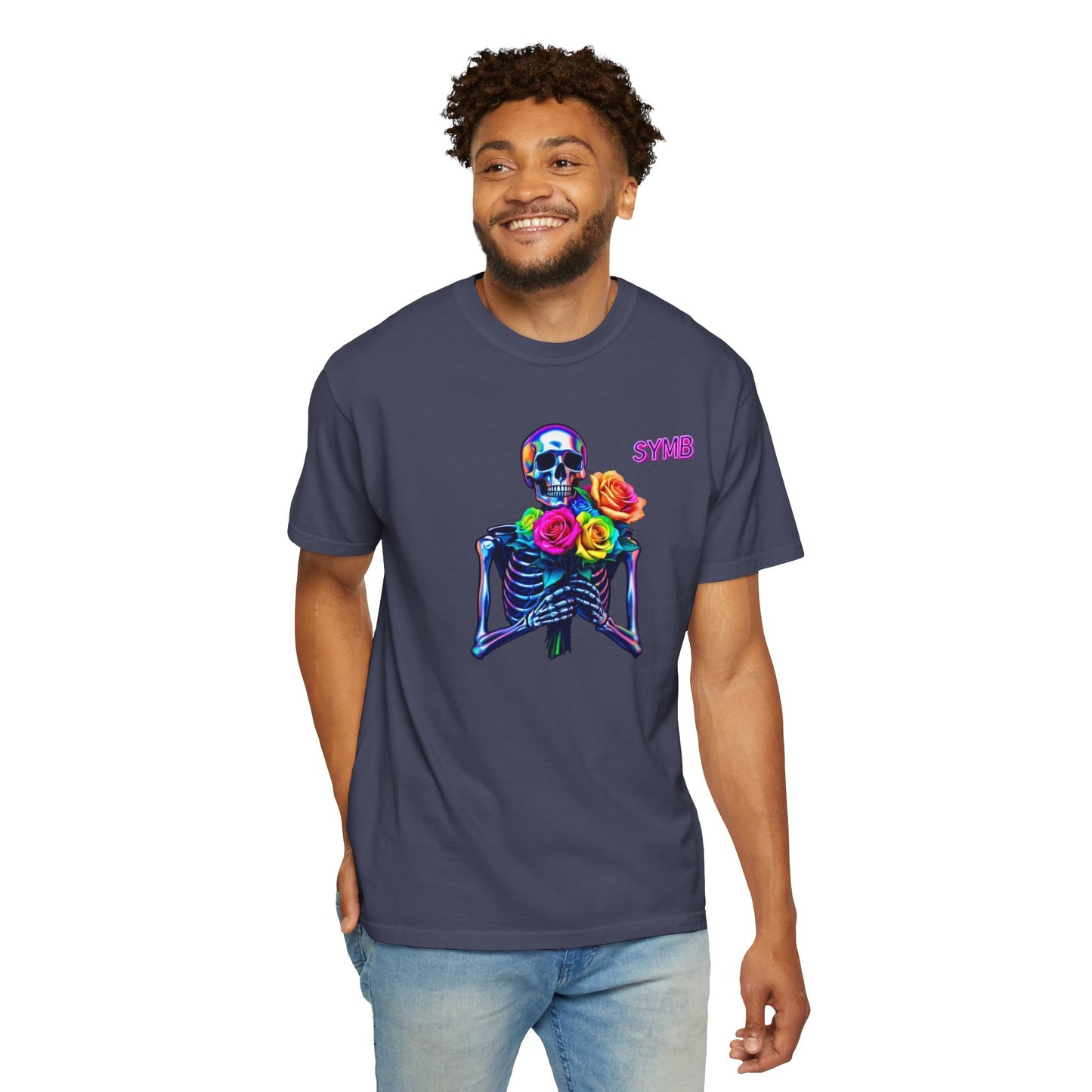 Skeleton Multi-Color Bouquet T-Shirt
