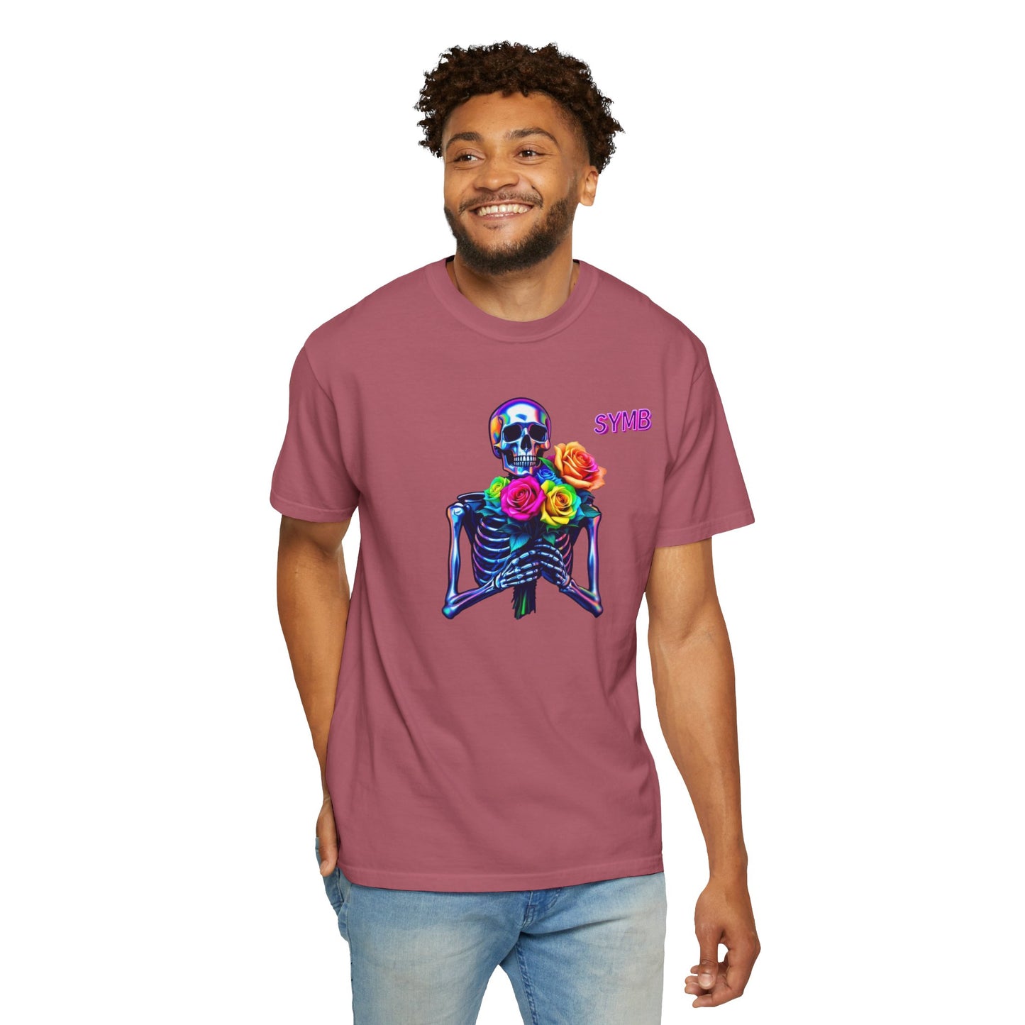 Skeleton Multi-Color Bouquet T-Shirt