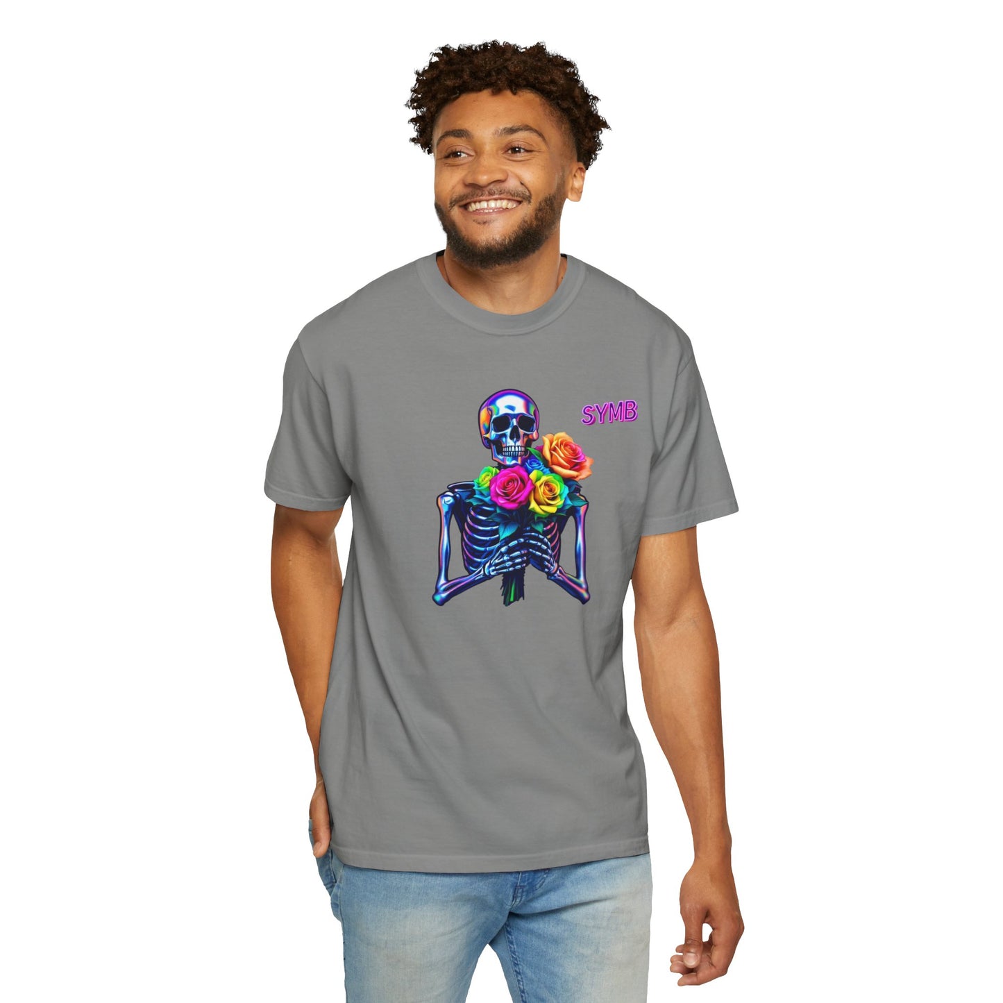 Skeleton Multi-Color Bouquet T-Shirt