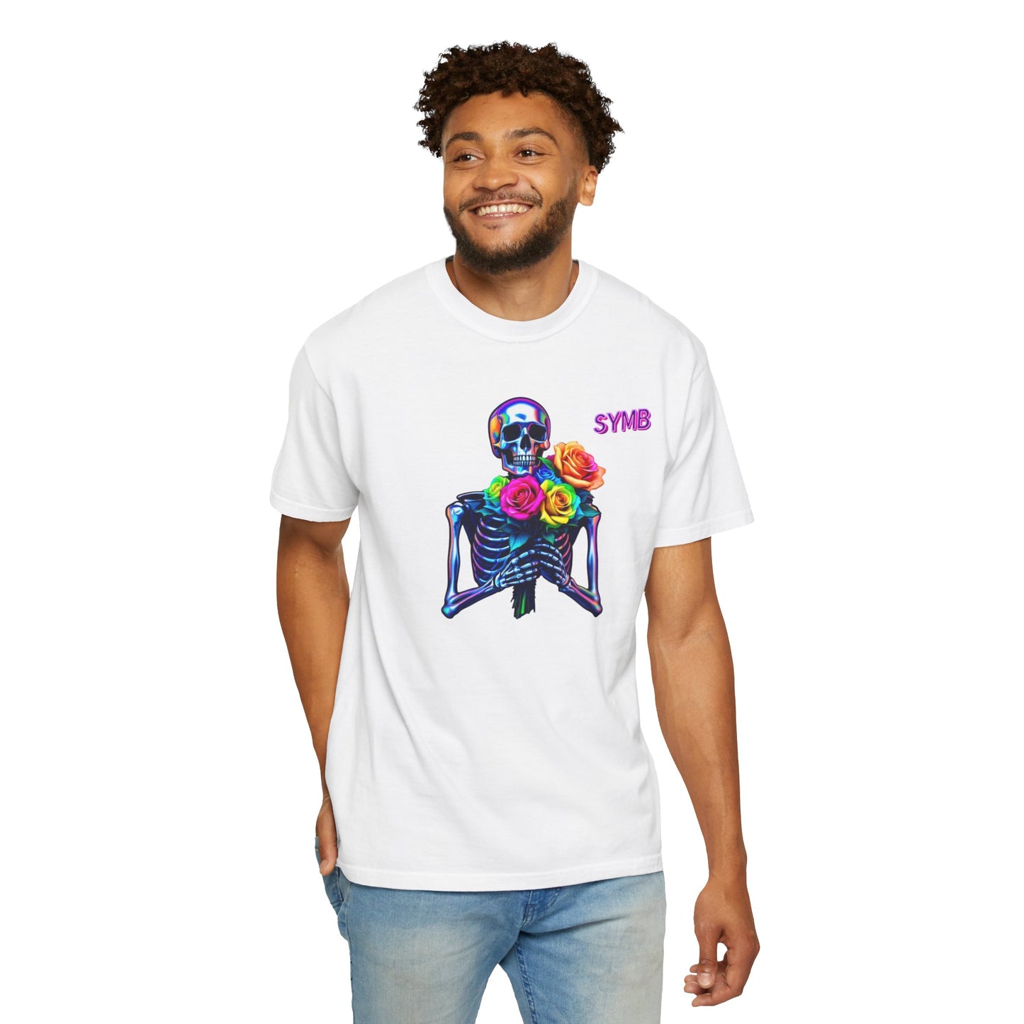 Skeleton Multi-Color Bouquet T-Shirt