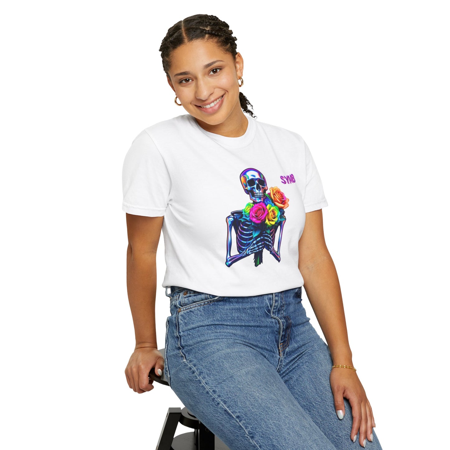 Skeleton Multi-Color Bouquet T-Shirt