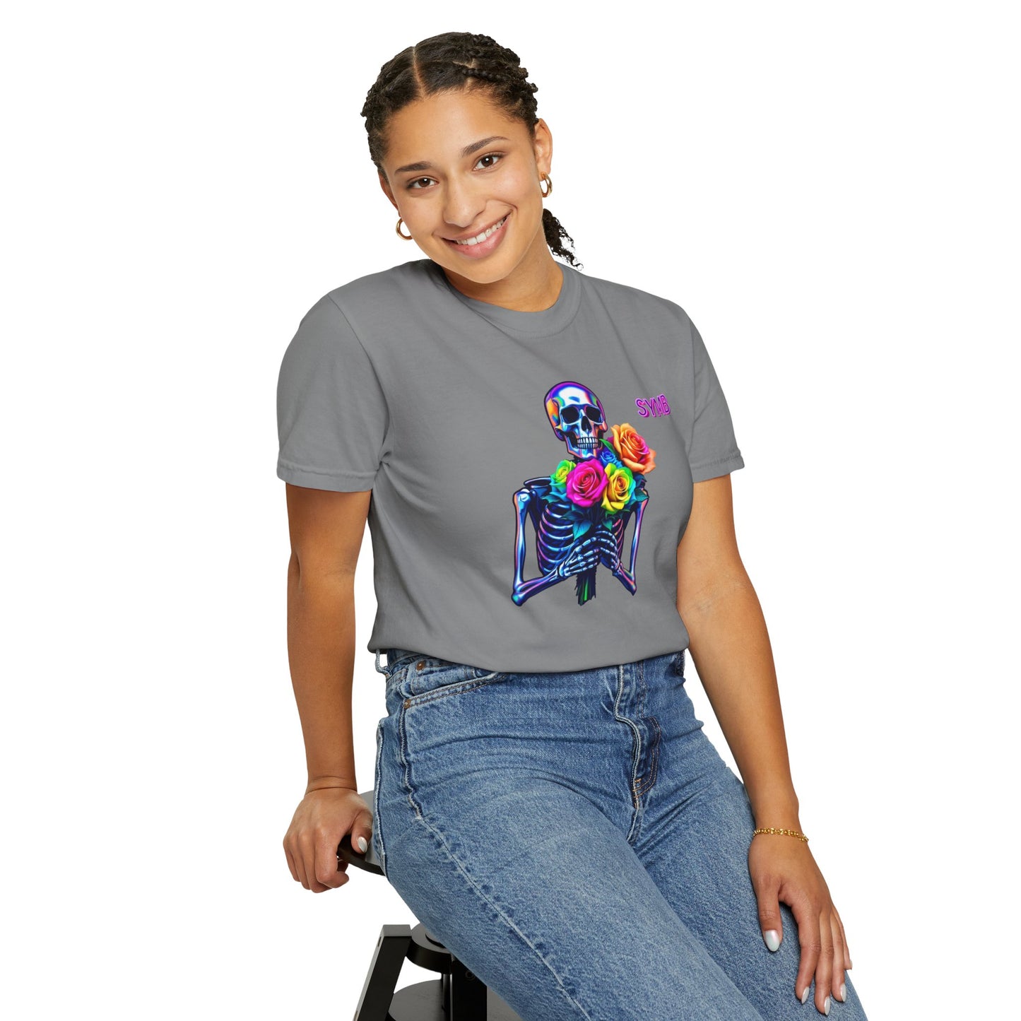 Skeleton Multi-Color Bouquet T-Shirt