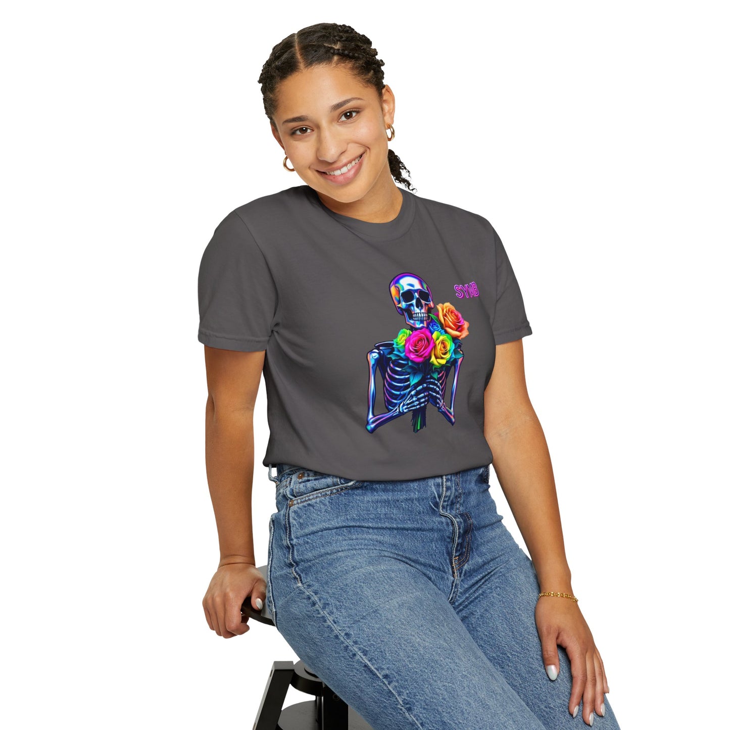 Skeleton Multi-Color Bouquet T-Shirt