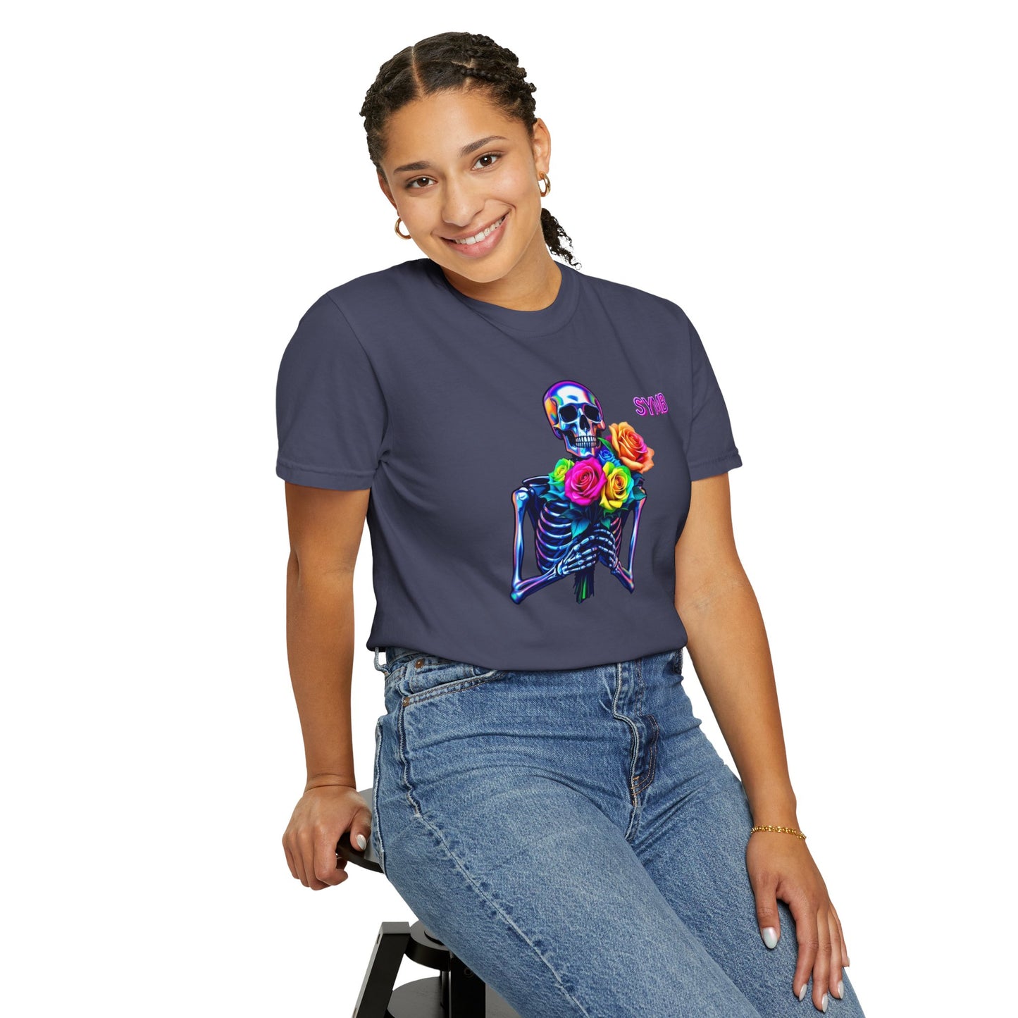 Skeleton Multi-Color Bouquet T-Shirt