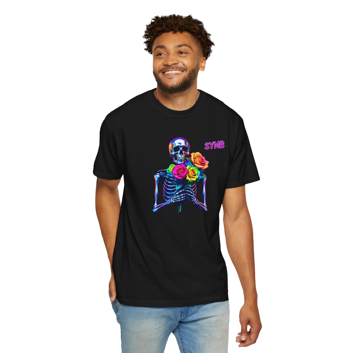 Skeleton Multi-Color Bouquet T-Shirt