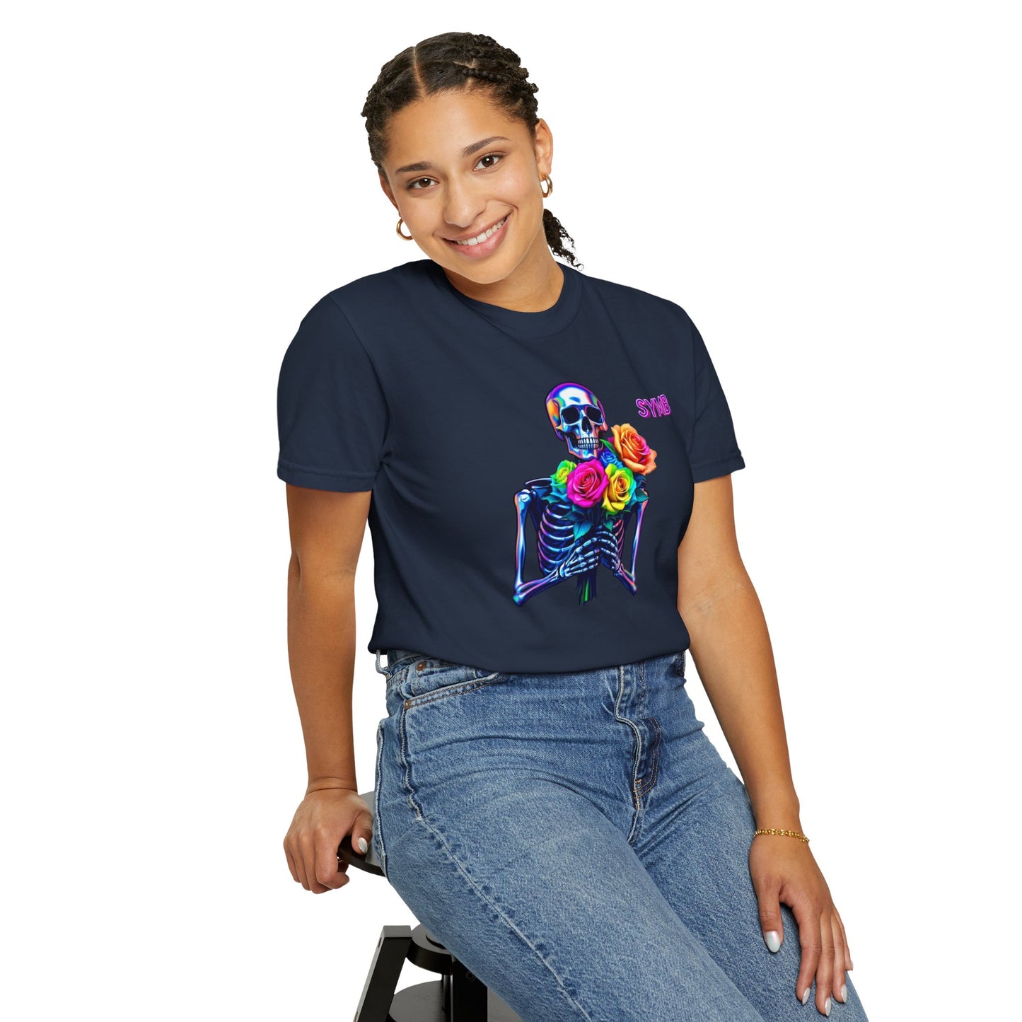 Skeleton Multi-Color Bouquet T-Shirt
