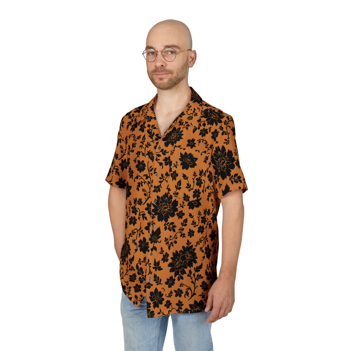 Unisex Floral Hawaiian Shirt, Summer Beach Wear