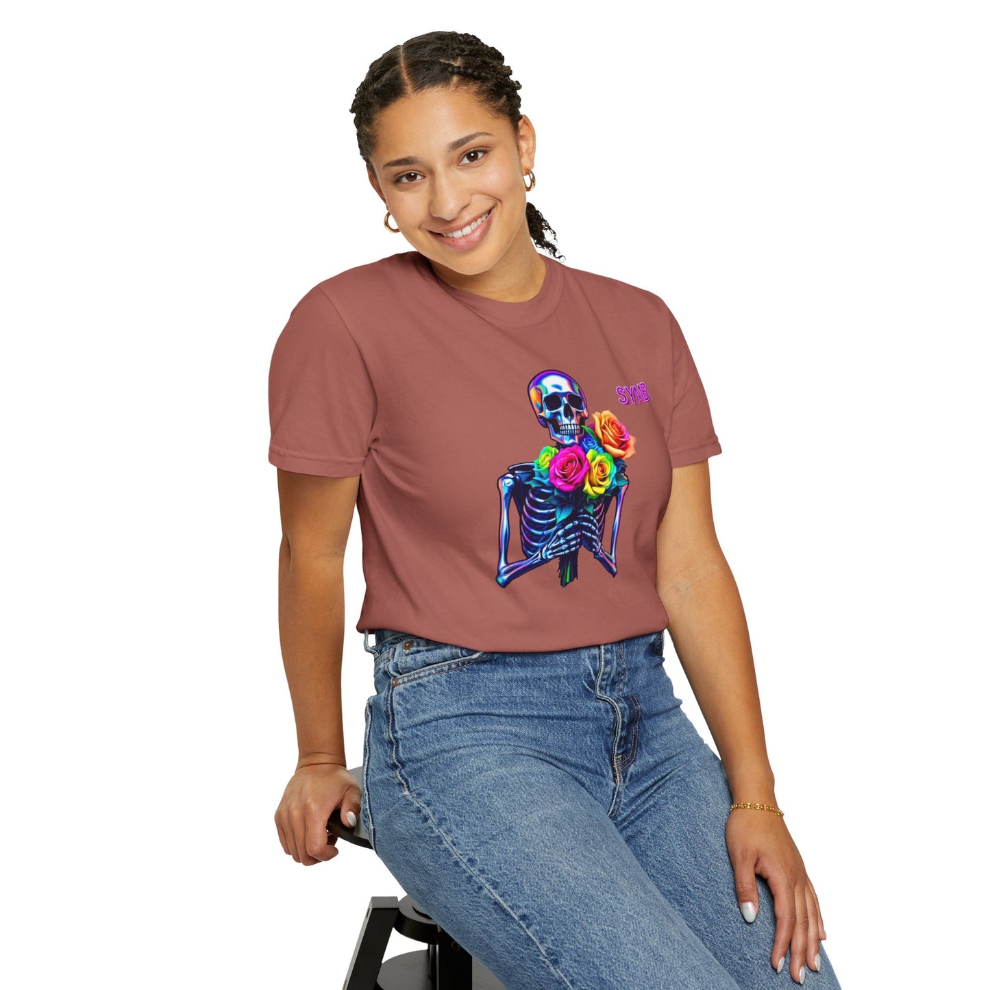 Skeleton Multi-Color Bouquet T-Shirt