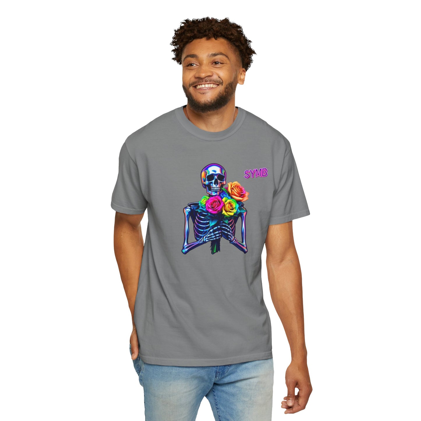 Skeleton Multi-Color Bouquet T-Shirt
