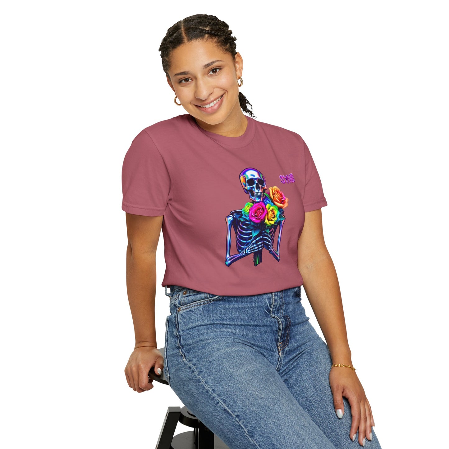 Skeleton Multi-Color Bouquet T-Shirt