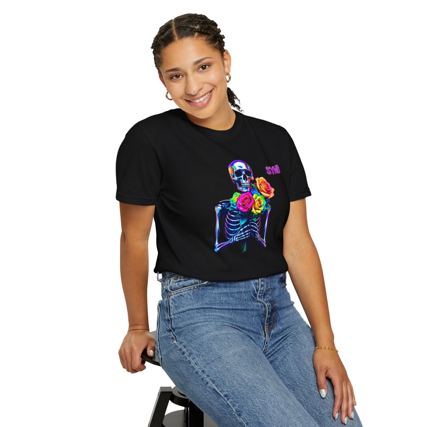 Skeleton Multi-Color Bouquet T-Shirt