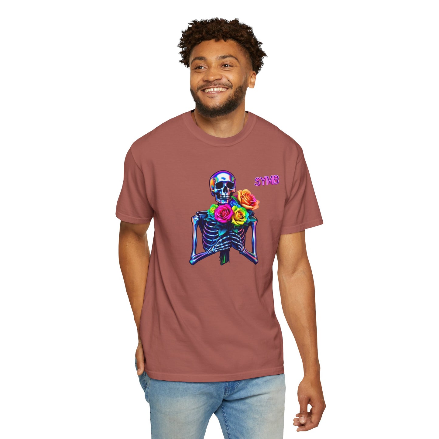 Skeleton Multi-Color Bouquet T-Shirt
